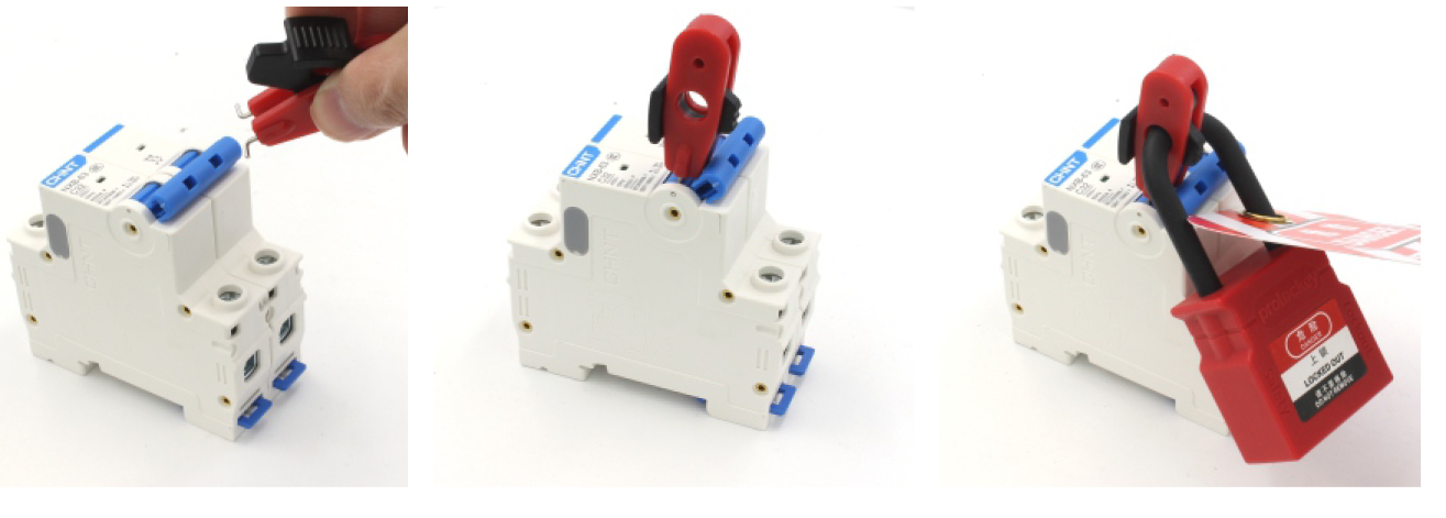 PIN IN TOGGLES CIRCUIT BREAKER LOCKOUT For Miniature Circuit Breakers ...